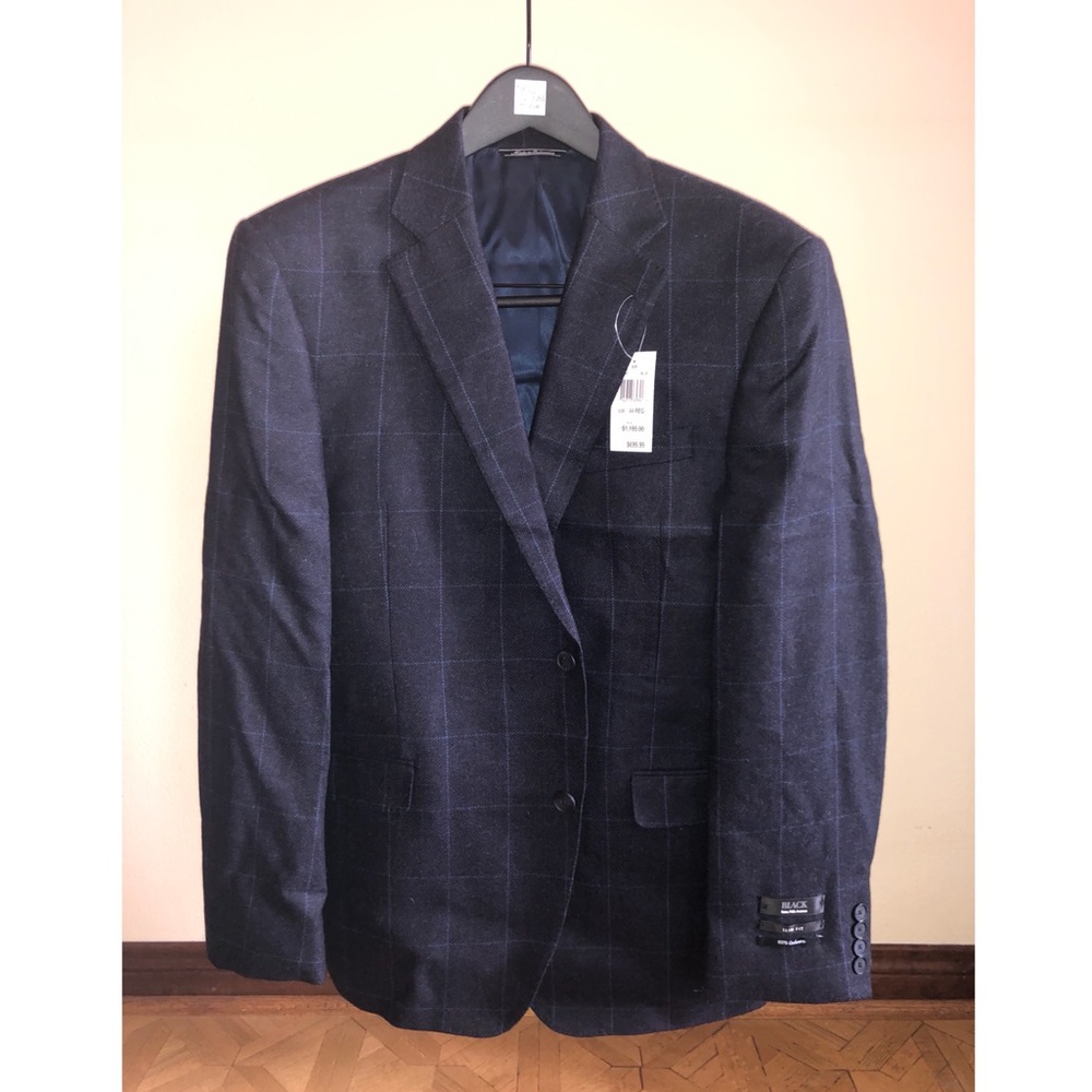 Saks Fifth Avenue Suit Jacket Cashmere Blue